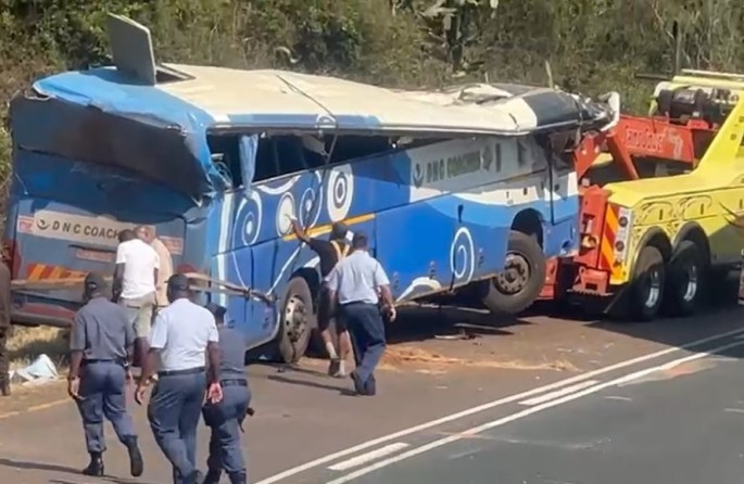 Accident morts bus Afrique du Sud